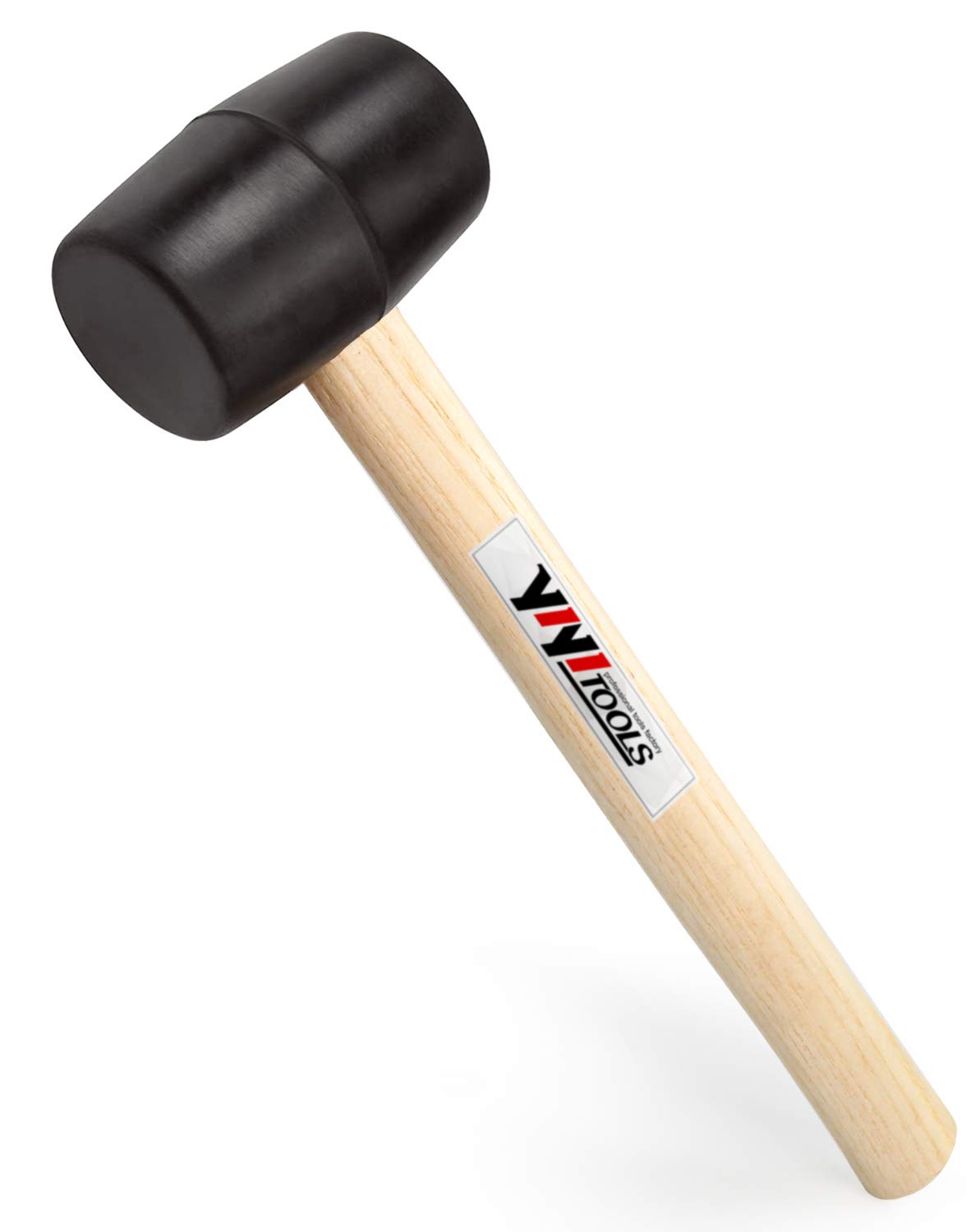 Rubber Mallets – Fibre and Wooden Handle Soft-Face Hammers for Tile Laying, Assembly and Non-Marking Strikes on Metal, Plastic and Wood